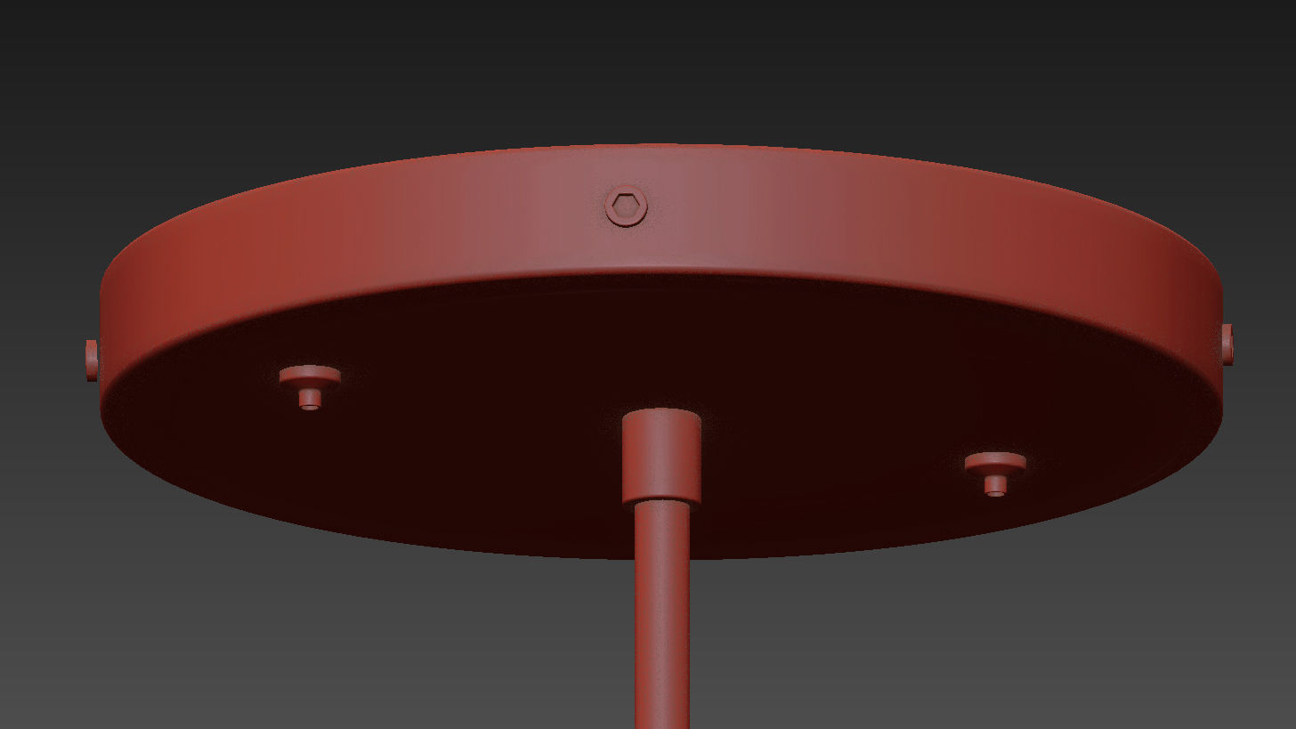 Ronde Pendant Light By Oliver Schick 3D model_8