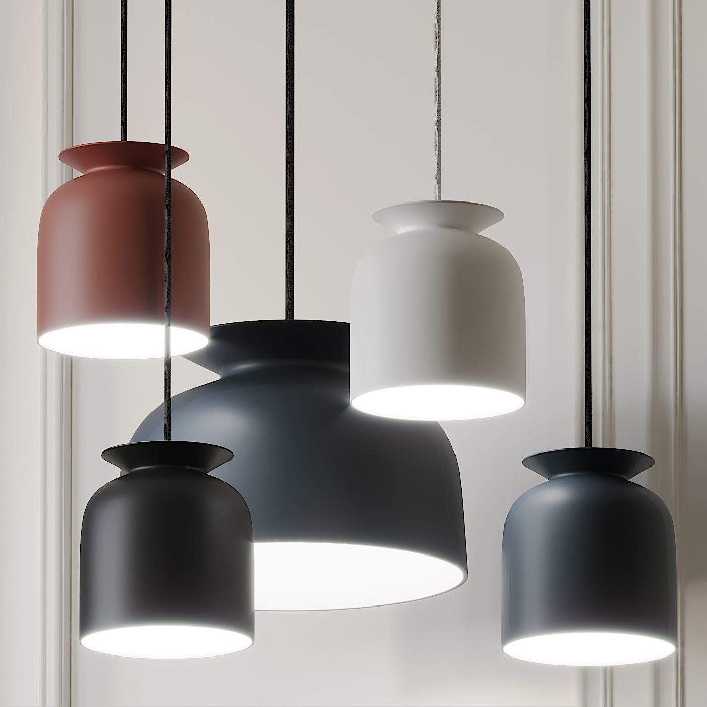 Ronde Pendant Light By Oliver Schick 3D model_1