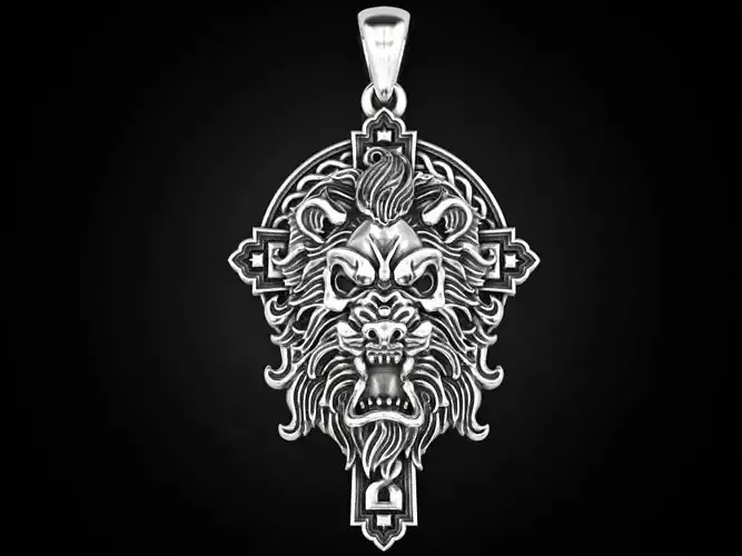 Pendant Lion Cross