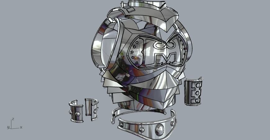 He-Man Battle armor real life scale 3D print model_1