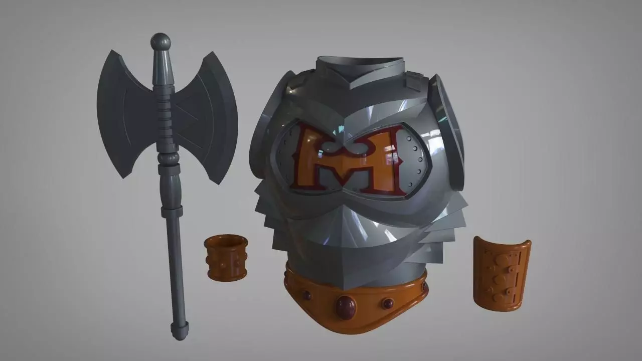 He-Man Battle armor real life scale 3D print model_0