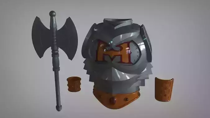He-Man Battle armor real life scale 3D print model