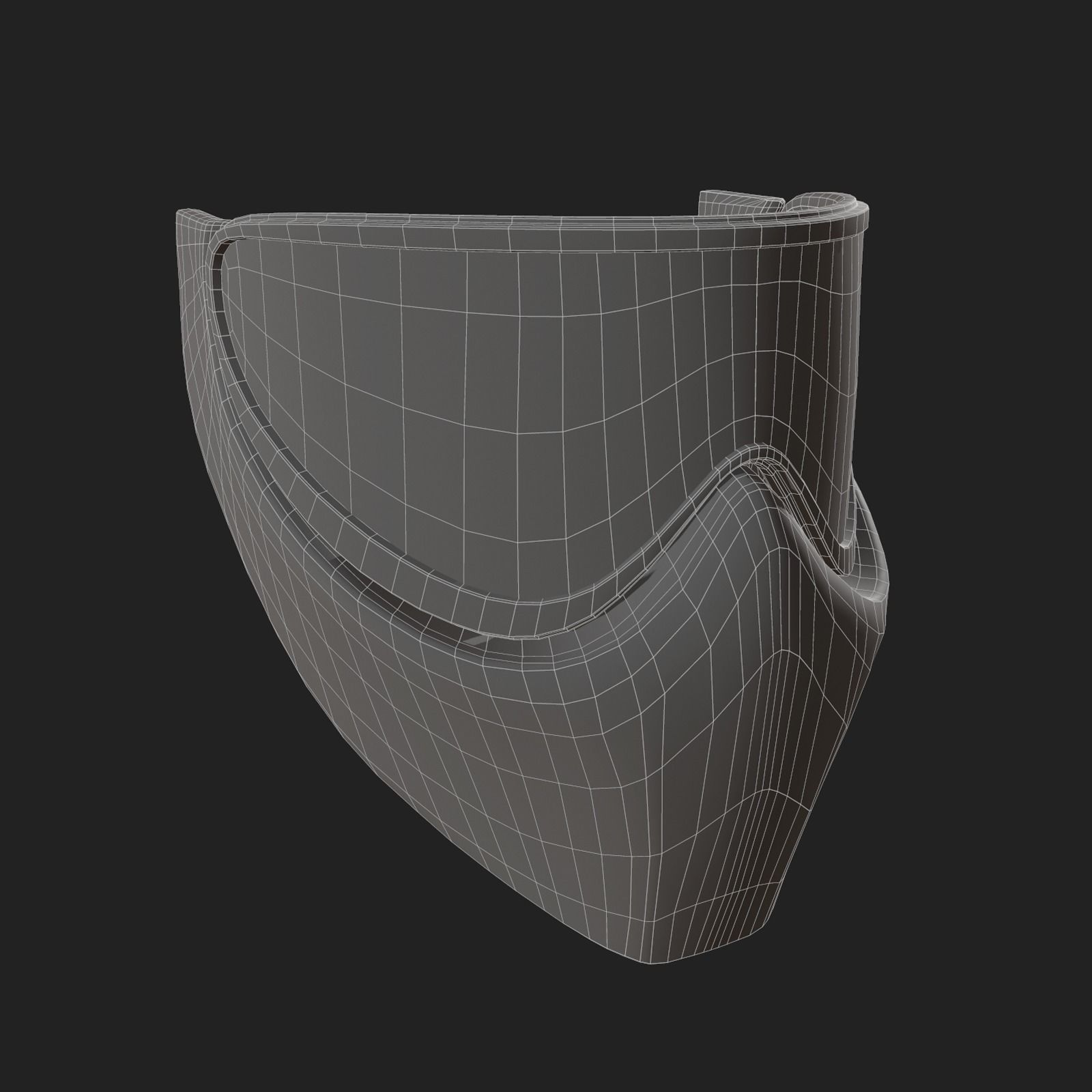 Mask protection futuristic scifi fantasy 3d  Low-poly 3D model_8