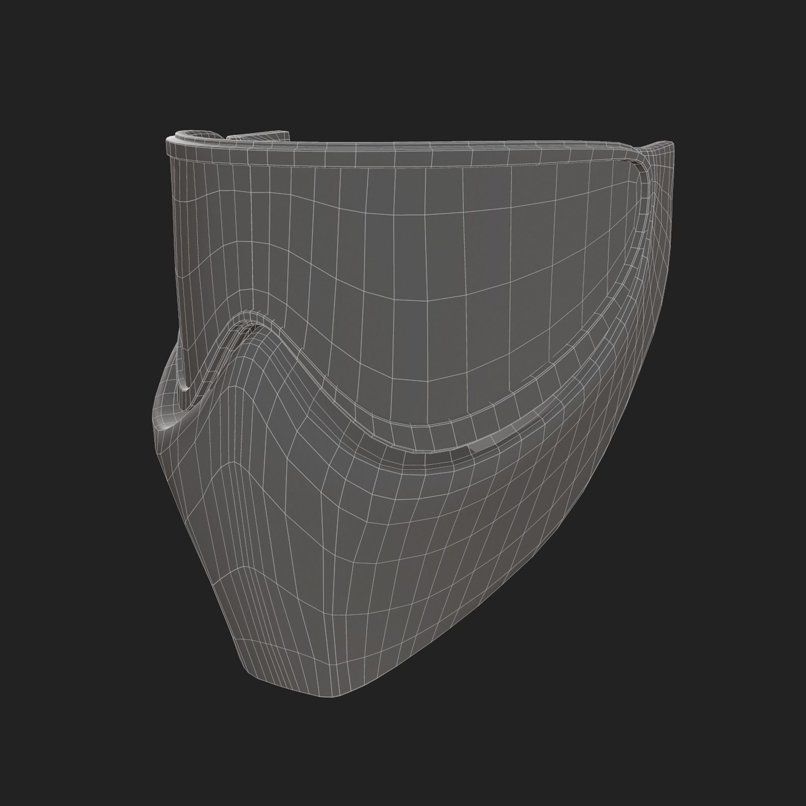 Mask protection futuristic scifi fantasy 3d  Low-poly 3D model_10