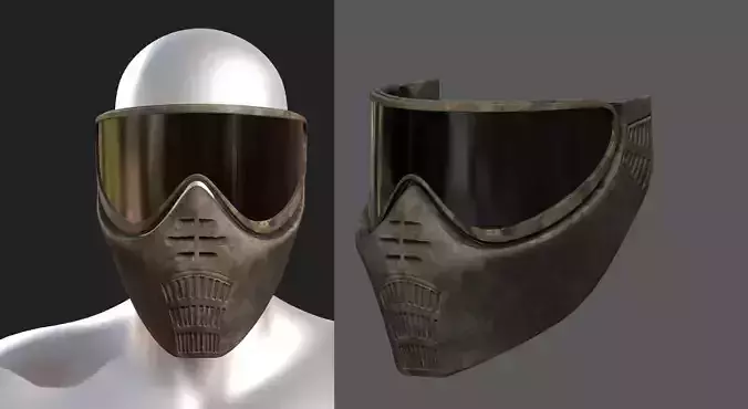 Mask protection futuristic scifi fantasy 3d 