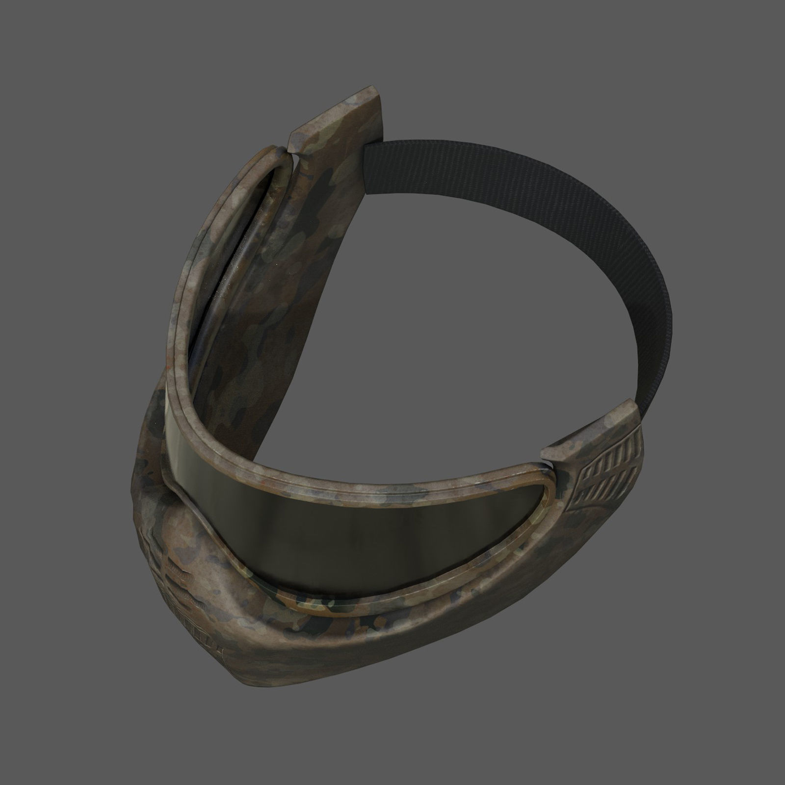 Mask protection futuristic scifi fantasy 3d  Low-poly 3D model_7