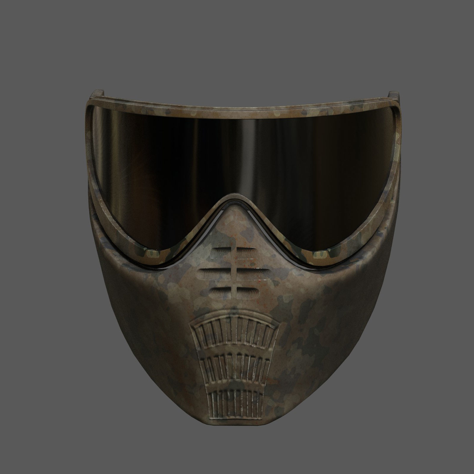 Mask protection futuristic scifi fantasy 3d  Low-poly 3D model_3