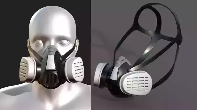 Gas mask helmet 3d safety isolated military combat 