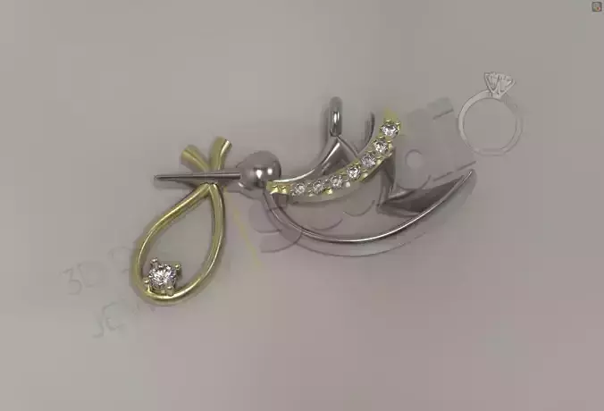 Luxury art pelican gem multi part model