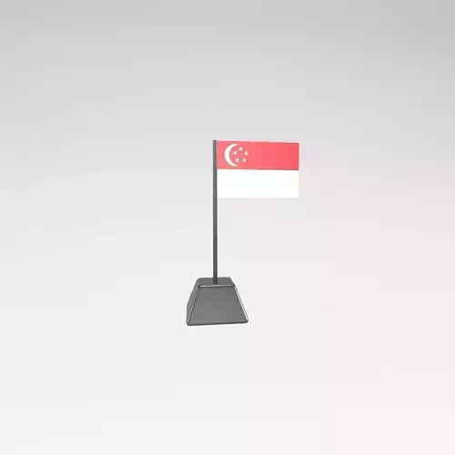 Cartoon Singapore Flag v1 001