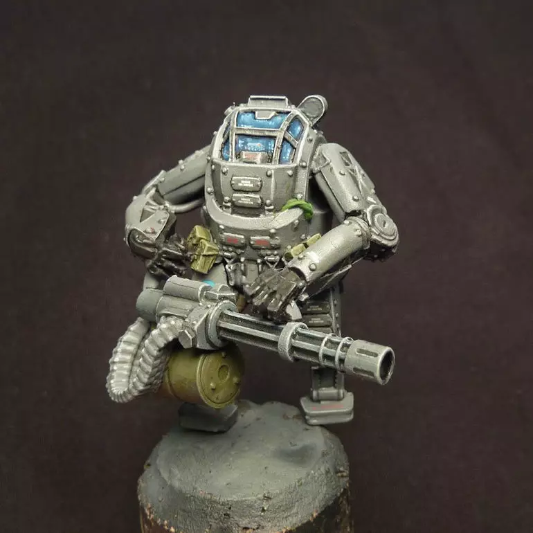 Armour group of toy soldiers with guns 3D print model_0