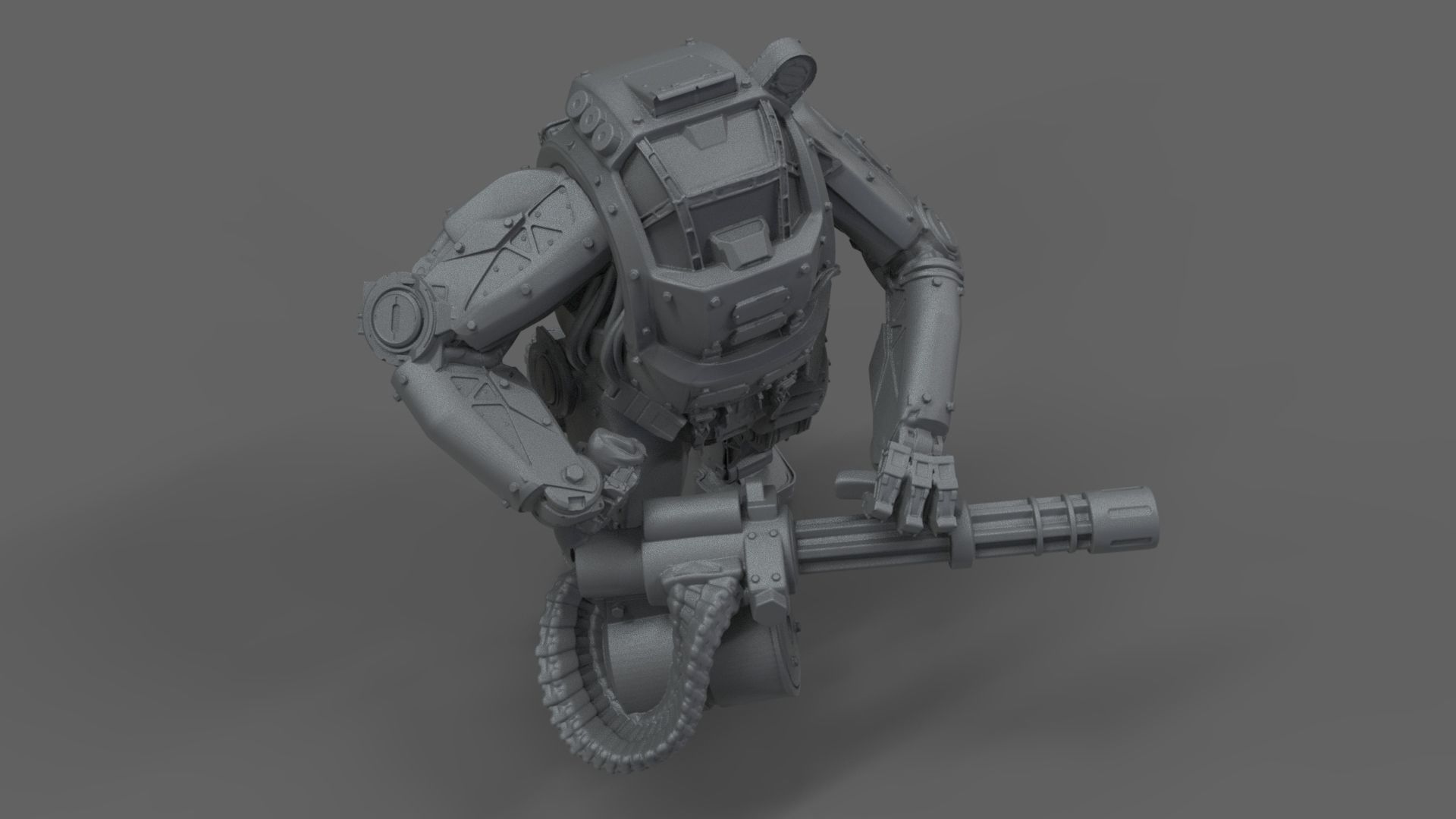 Armour group of toy soldiers with guns 3D print model_10