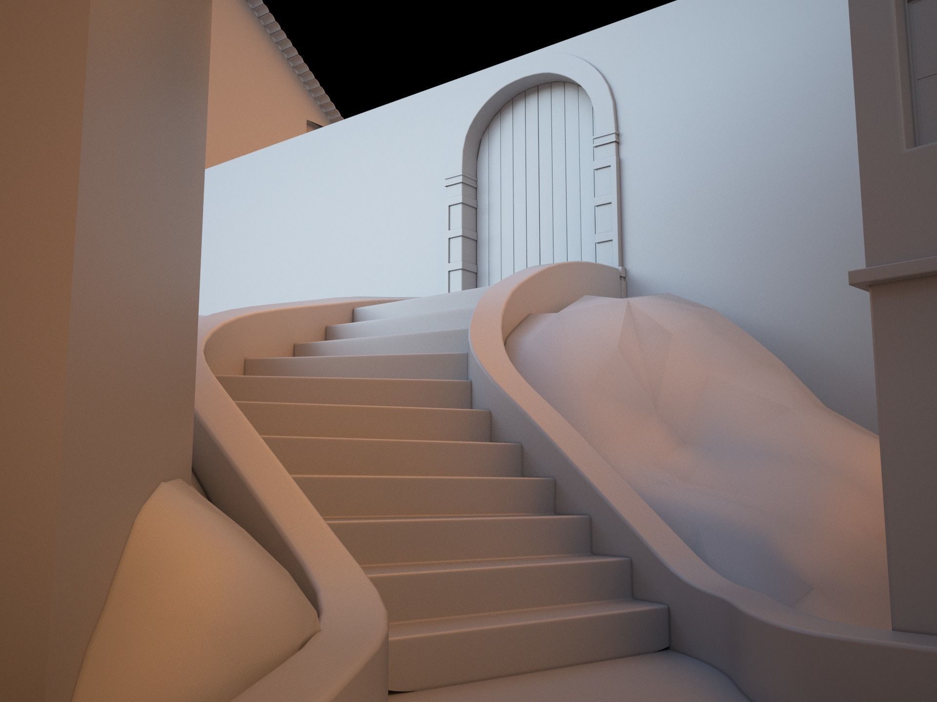 Stage objects Low-poly 3D model_8