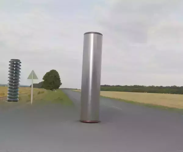 Dark Red Light-Column -25- Street-Light 9 Low-poly 3D model