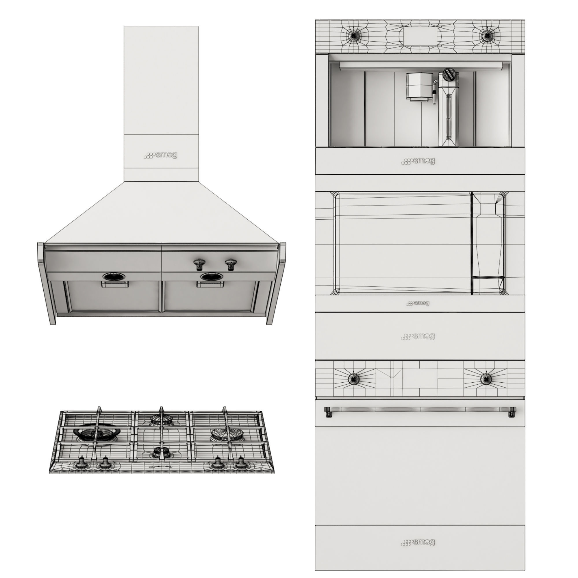 Smeg classica 3D model_1