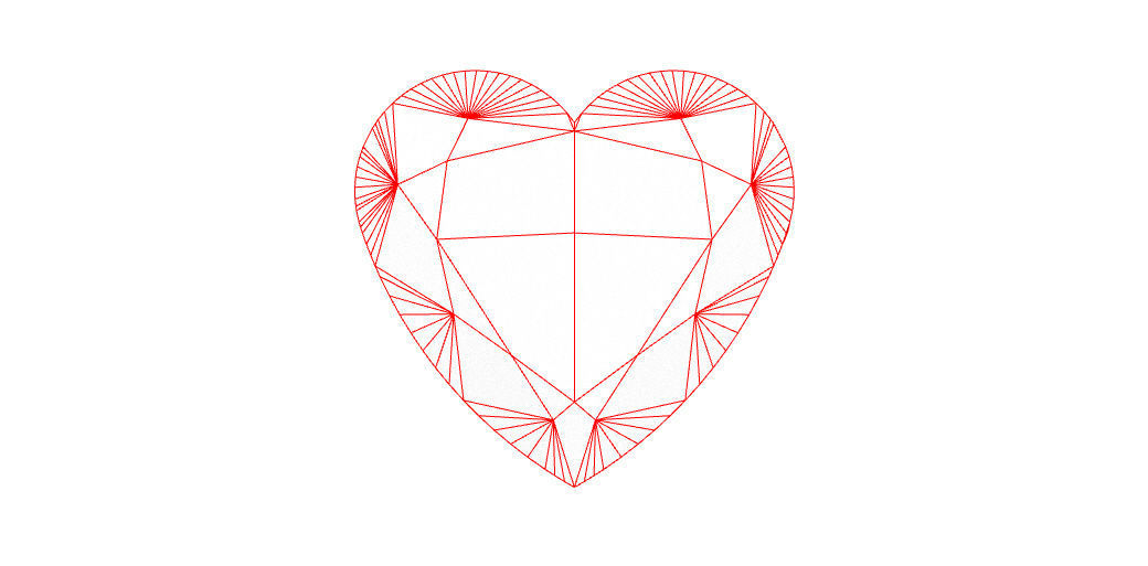 Diamond - Heart 3D print model_6