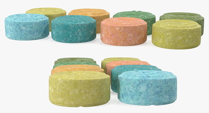 Ecstasy Pills Set 3D model 7
