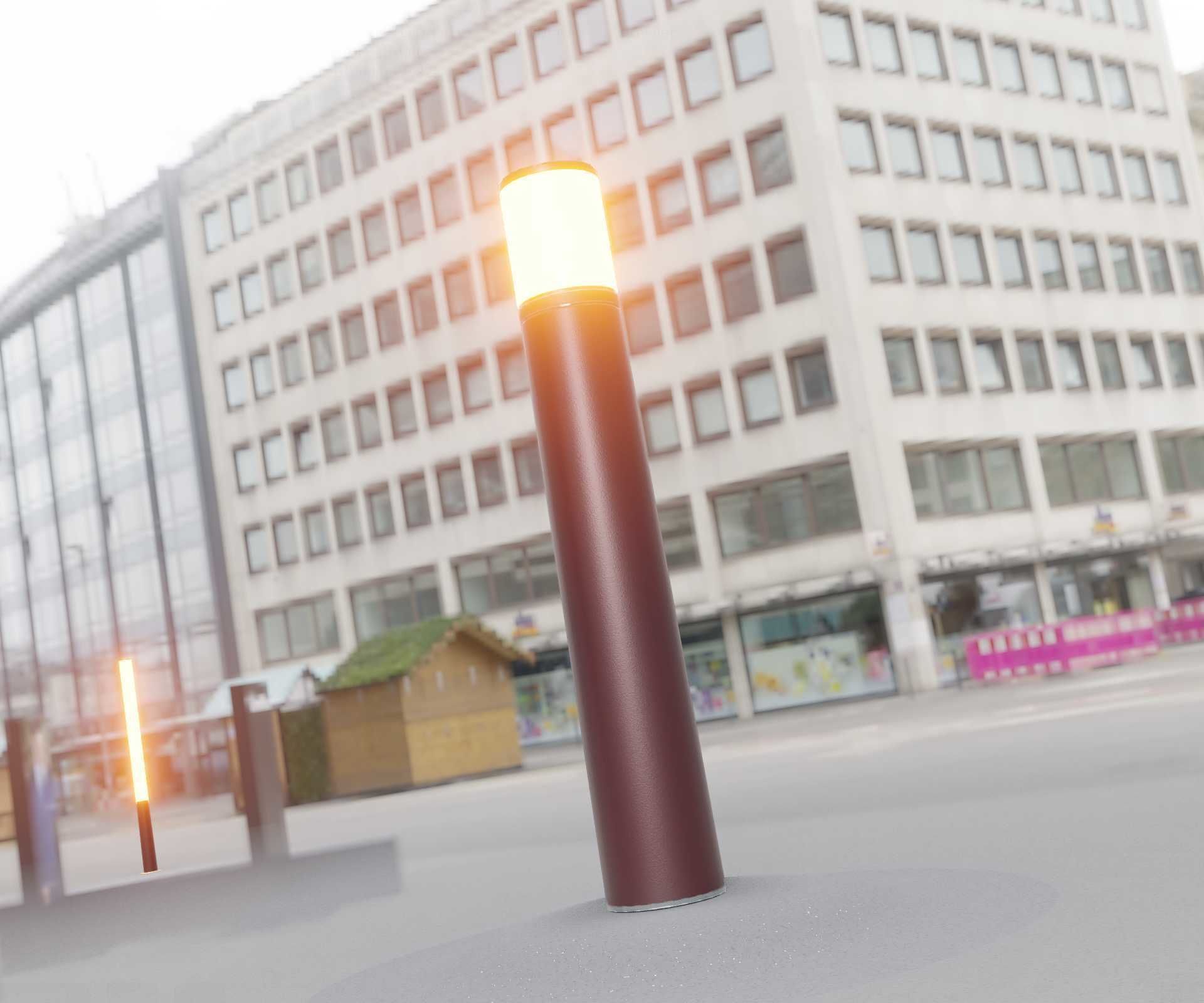 Dark Red Light-Column -27- Street-Light 9 Low-poly 3D model_28