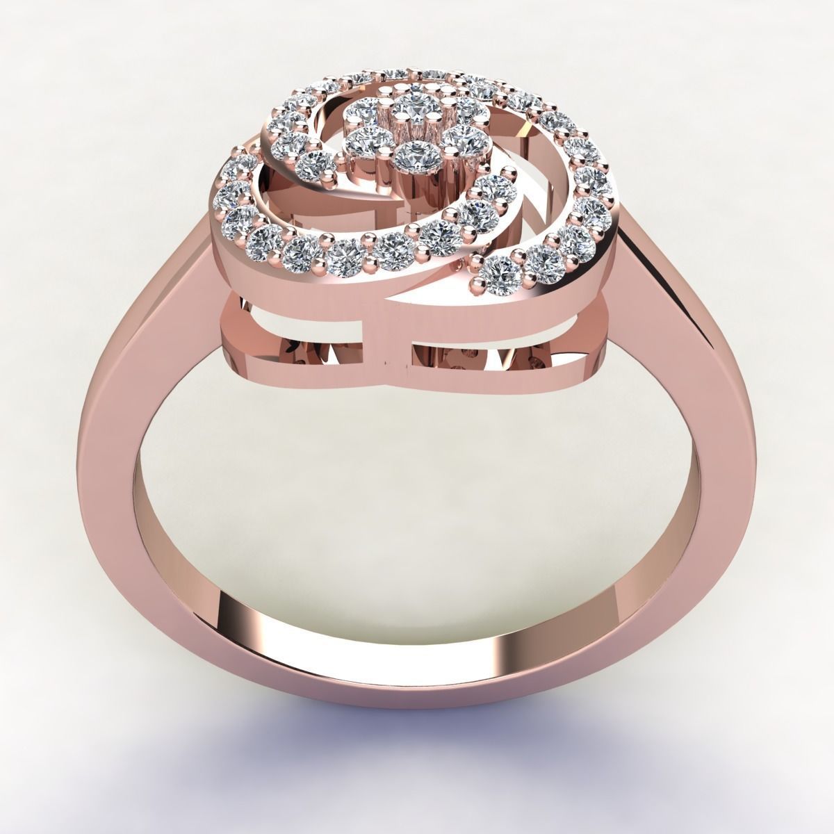 CM Fancy Woman Ring 3d Print Model 3D print model_8