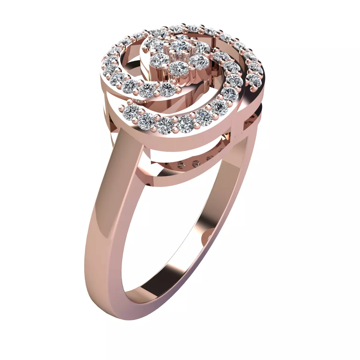 CM Fancy Woman Ring 3d Print Model 3D print model_0