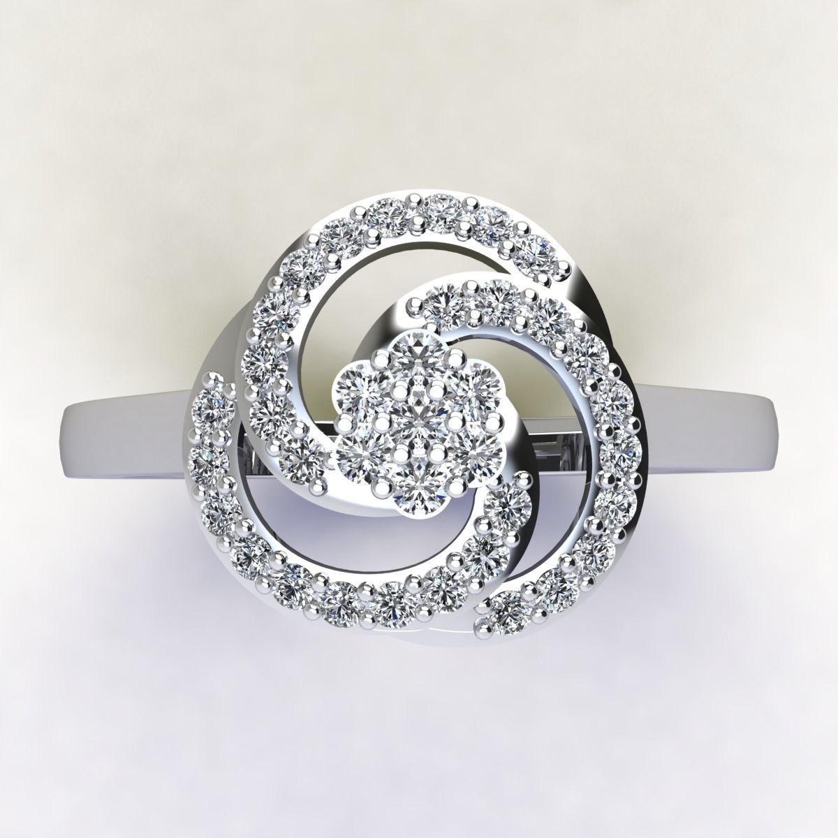 CM Fancy Woman Ring 3d Print Model 3D print model_12