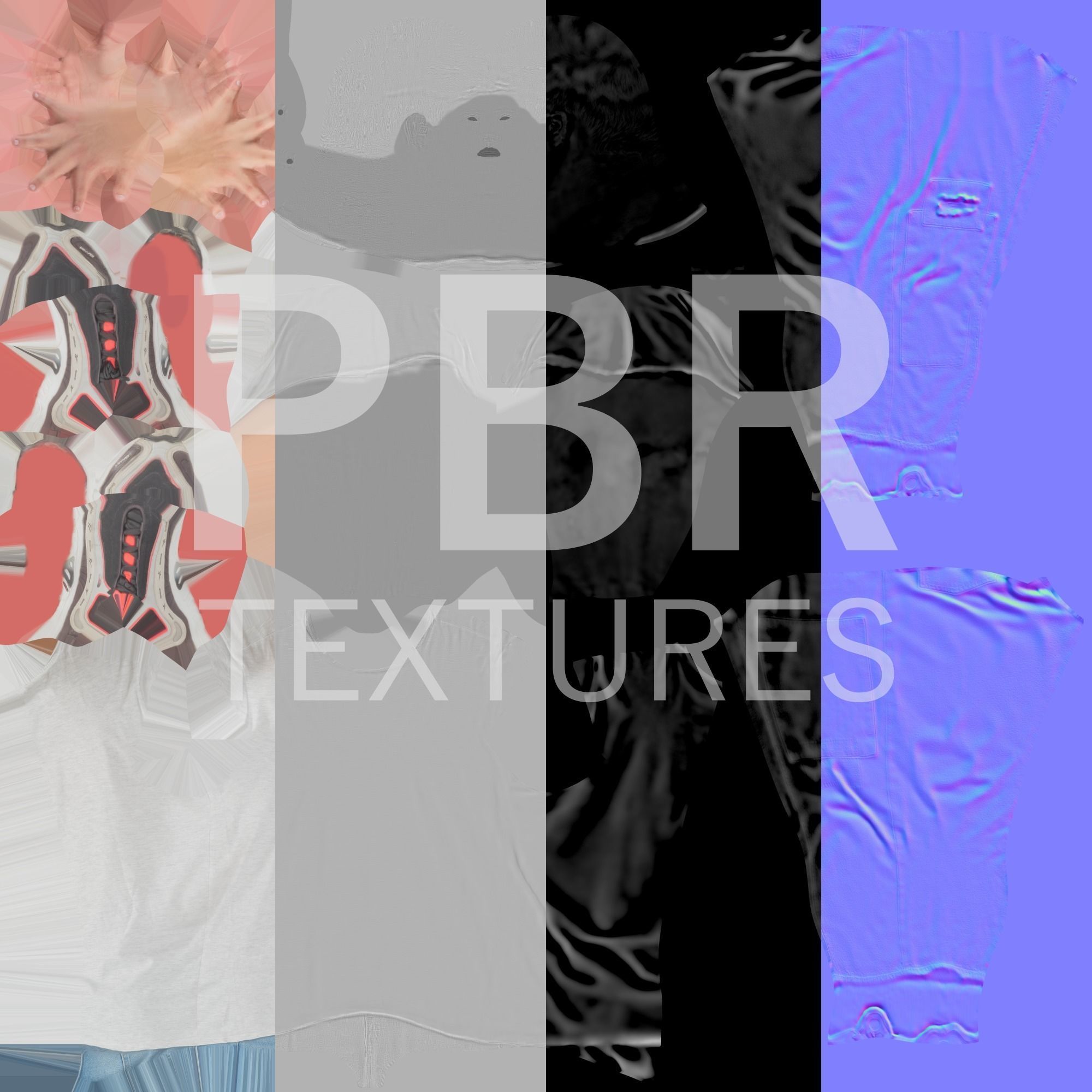 Stylish young man in a A-pose 114 Low-poly 3D model_8