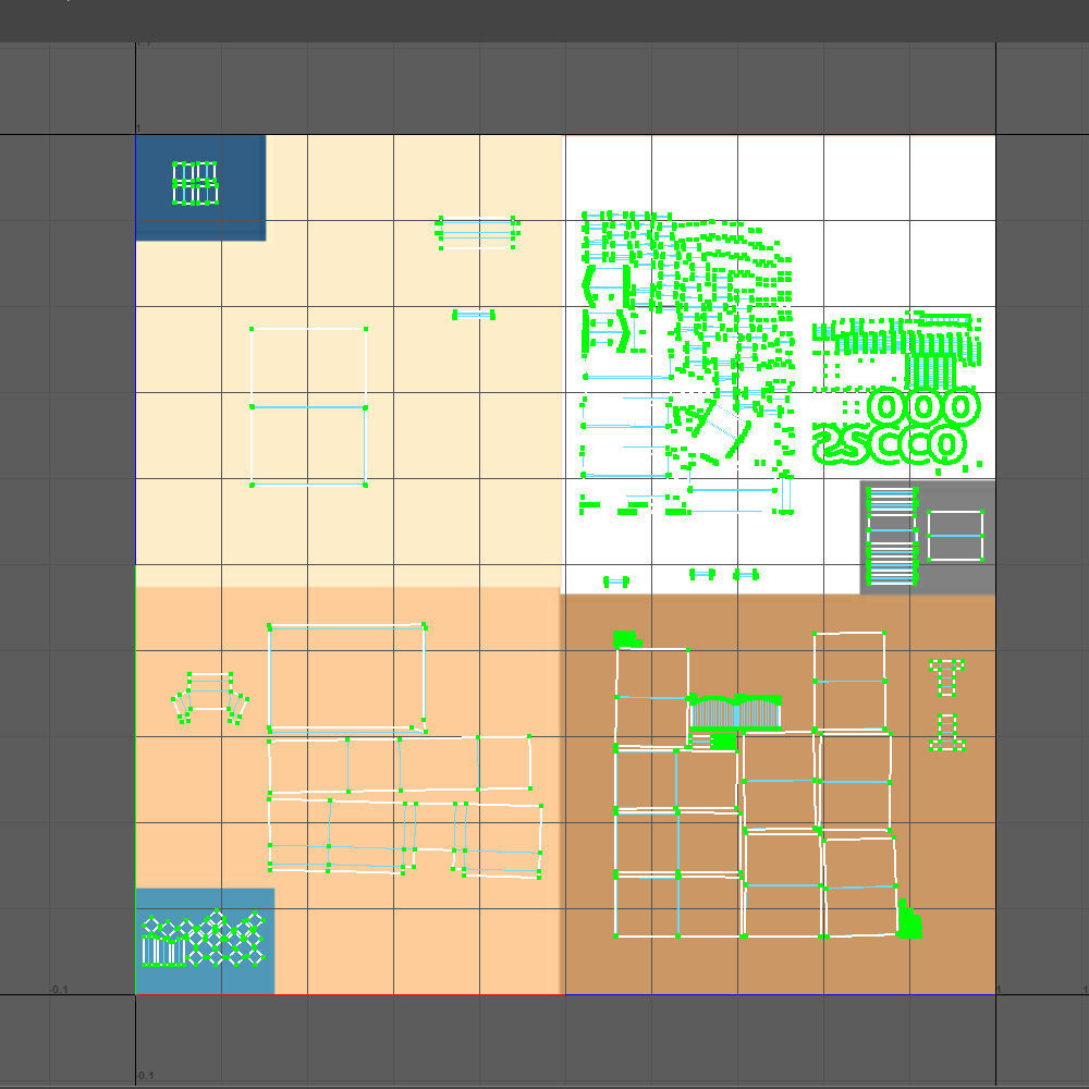 School Building Cartoon Low-poly 3D model_14