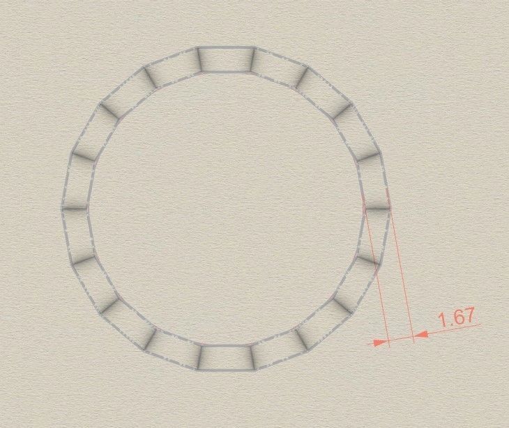 Model 78 Facet Oval Pave Ring Modern 18 Diamond  US Size  3D print model_6