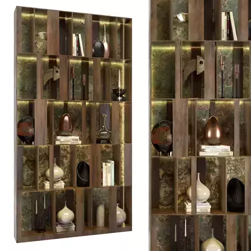 Shelf 3d Model bookcase 3D model