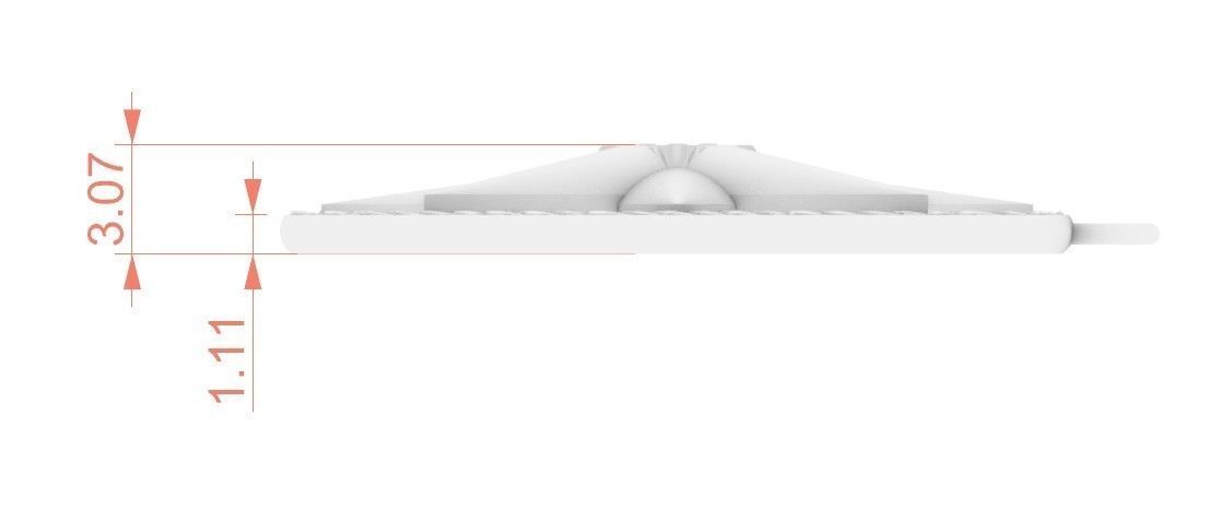 Model 80 Star Embossed Necklace Texture Octagon 3D print model_5