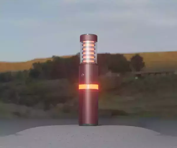 Dark Red Light-Column -7- Street-Light 9