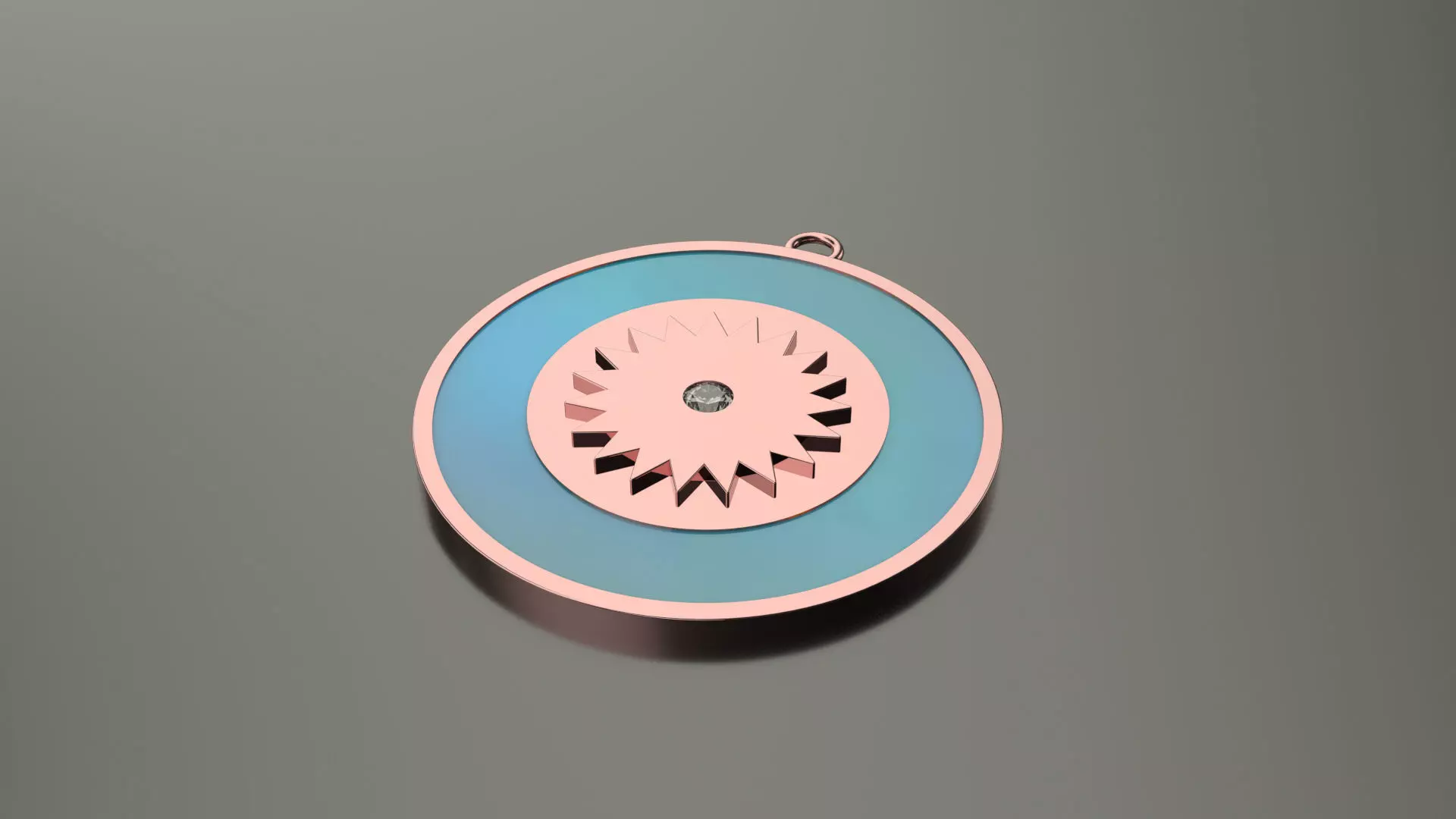 Model 82 Enameled Star Necklace 3D print model