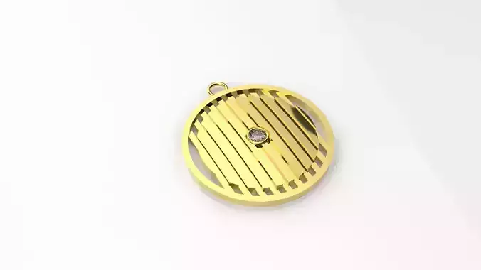 Model 83 Grid Striped Necklace