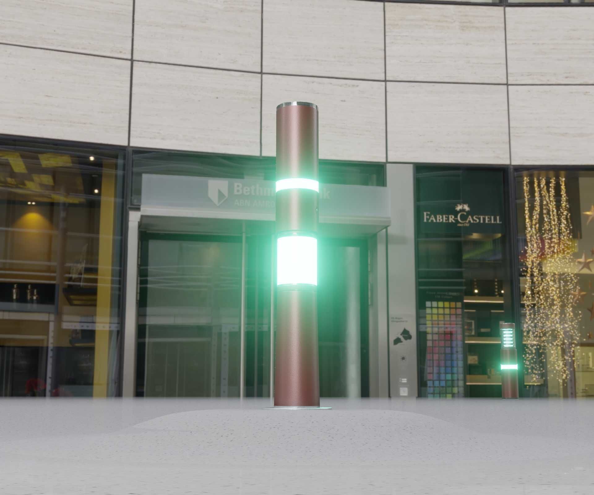 Dark Red Light-Column -8- Street-Light 9 Low-poly 3D model_84