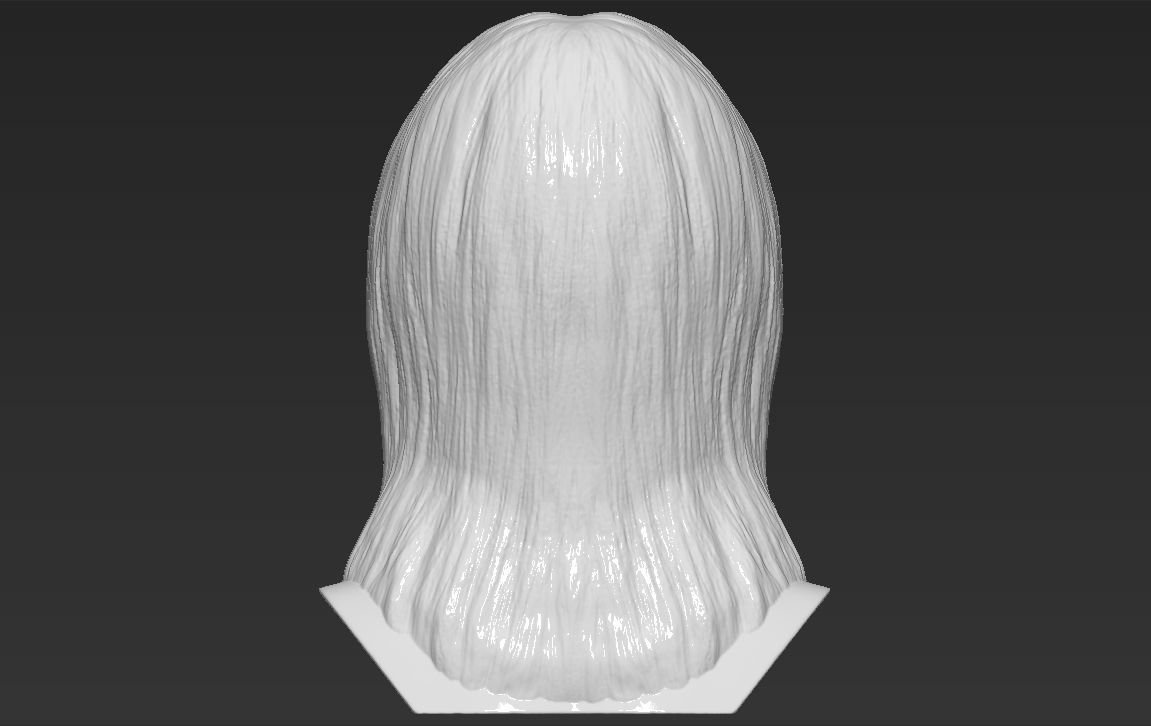 Billie Eilish bust 3D printing ready stl obj formats  3D print model_6