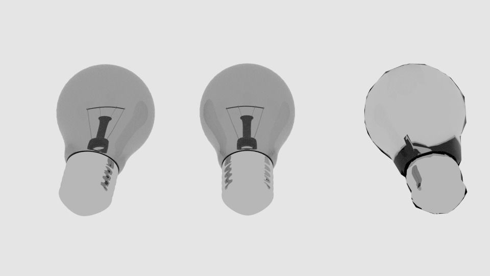 lamp made in blender Low-poly 3D model_2