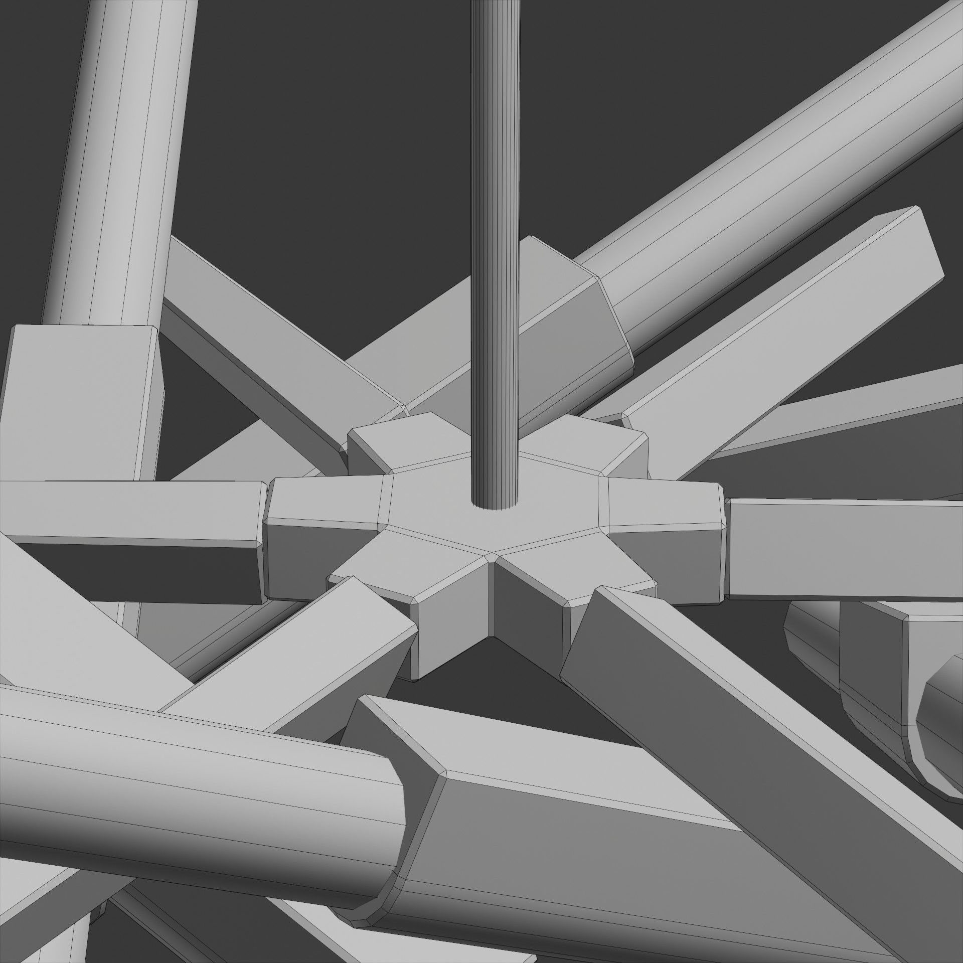 Astral Agnes 01 - 12 Lights by Lindsey Adelman Ceiling Light Free low-poly 3D model_6