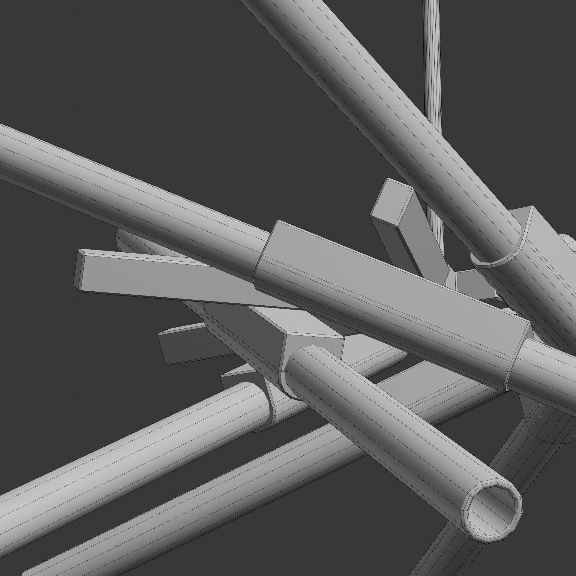 Astral Agnes 01 - 12 Lights by Lindsey Adelman Ceiling Light Free low-poly 3D model_7