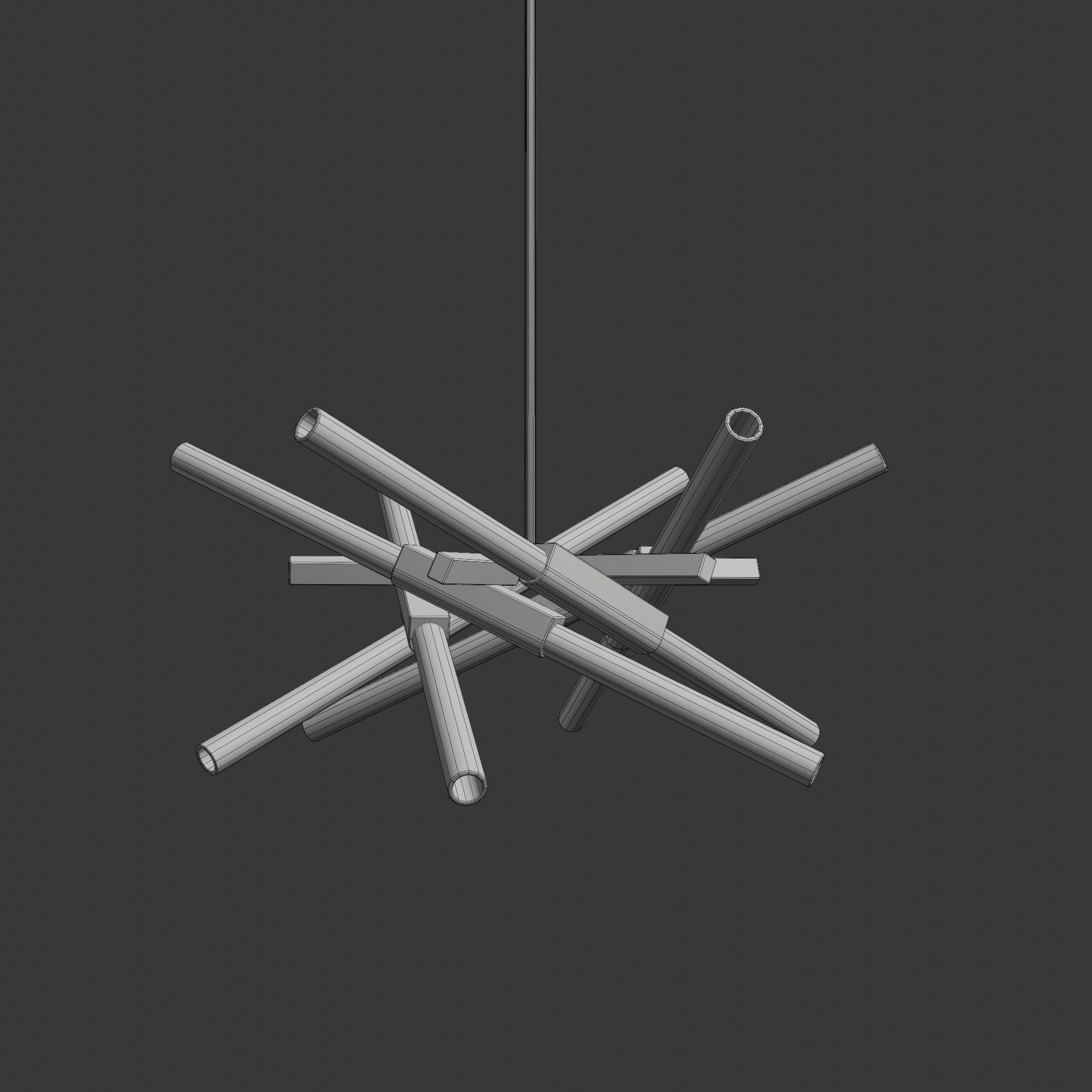 Astral Agnes 01 - 12 Lights by Lindsey Adelman Ceiling Light Free low-poly 3D model_5