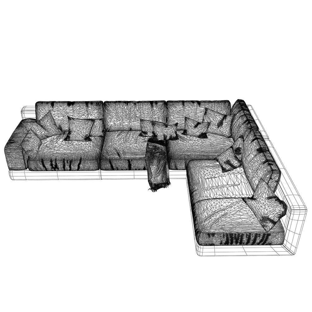 137-Sofa Natuzzi Agora2989 1 3D model_4