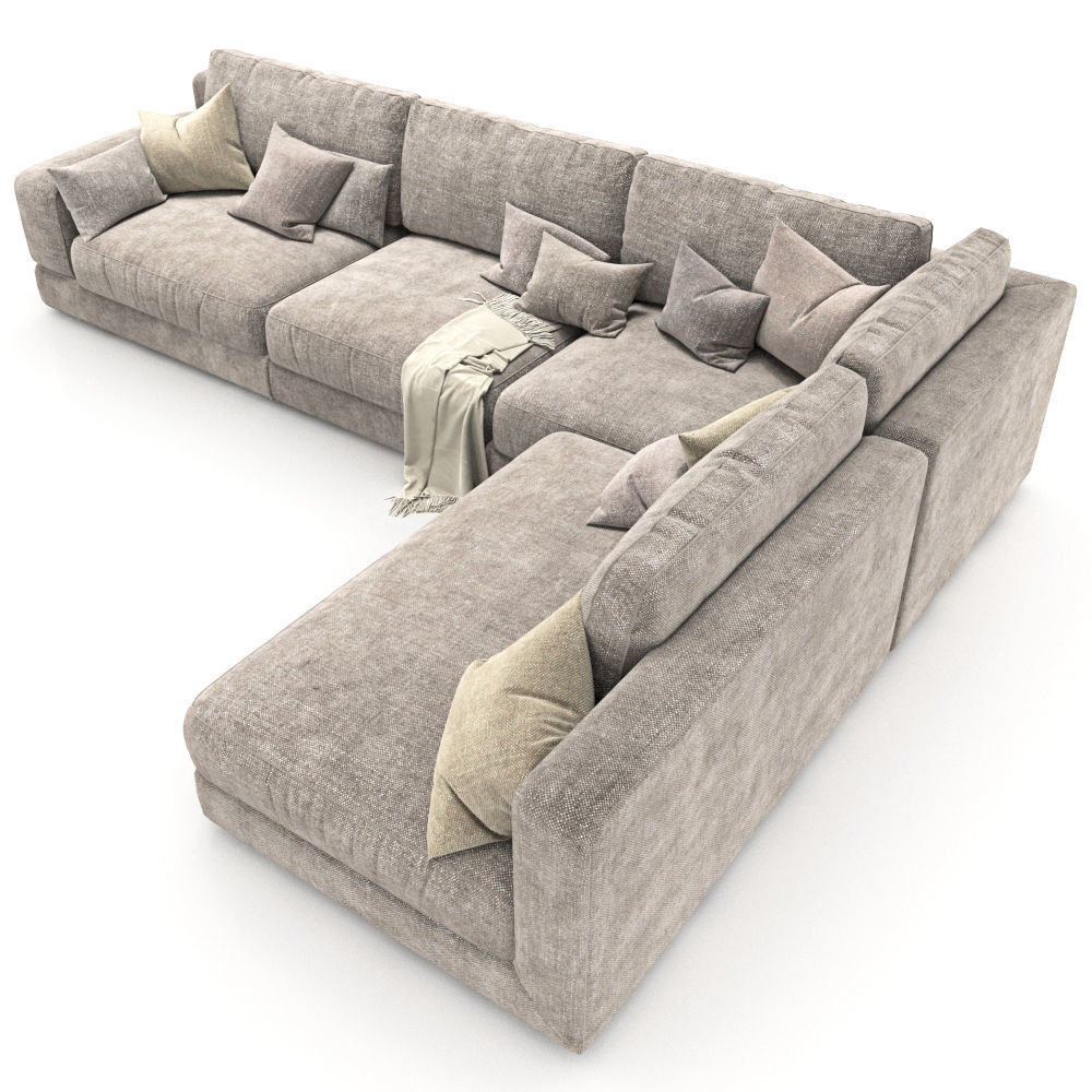 137-Sofa Natuzzi Agora2989 1 3D model_2