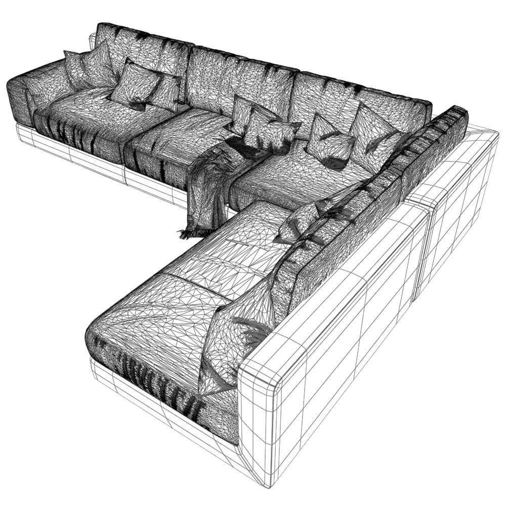 137-Sofa Natuzzi Agora2989 1 3D model_5