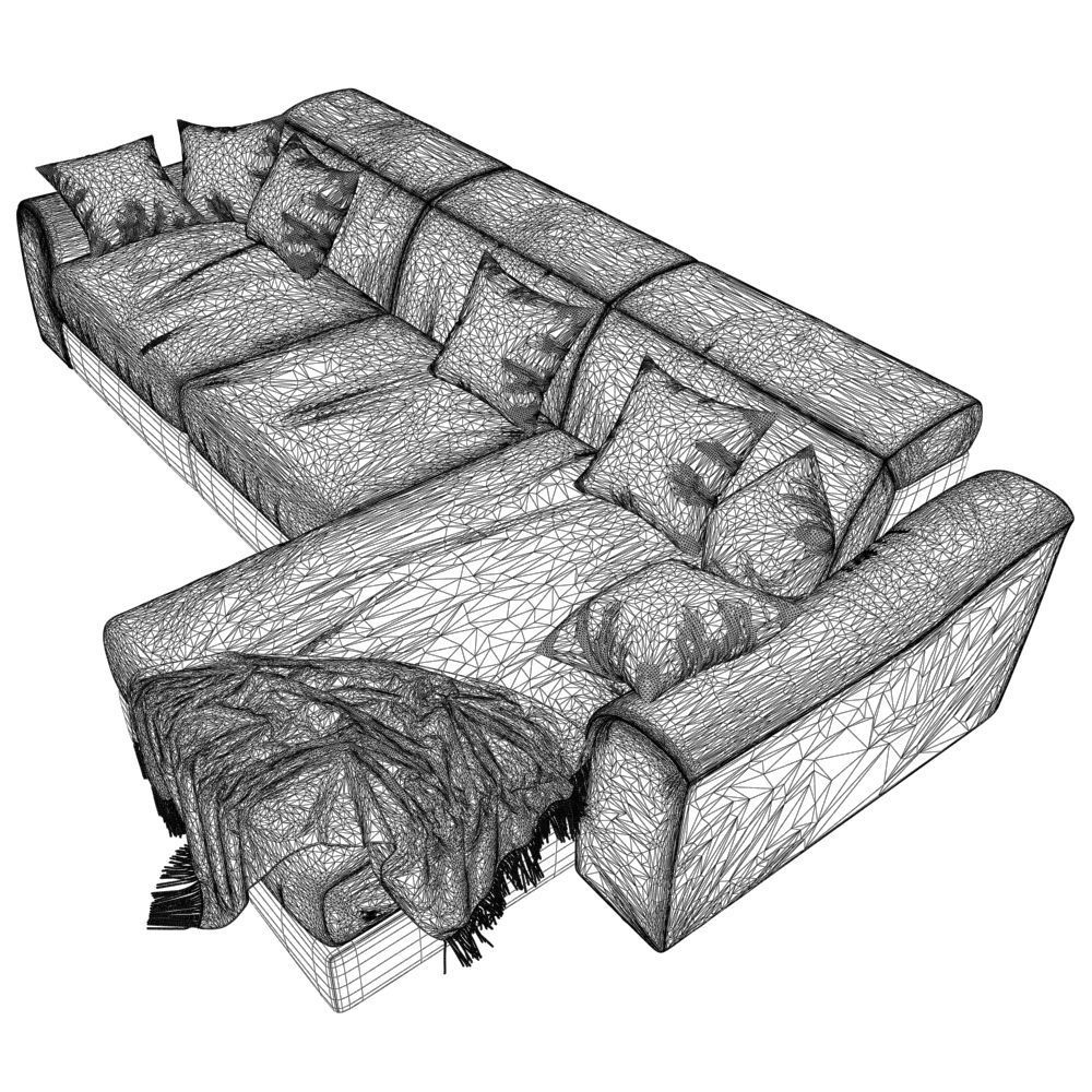 142-Sofa natuzzi Attesa2827 2 3D model_5