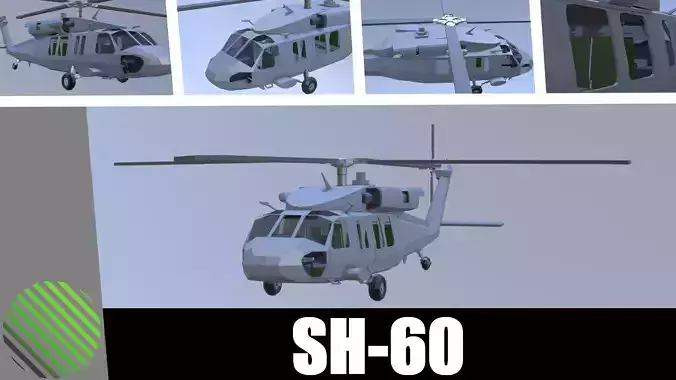 SH-60 seahawk low poly