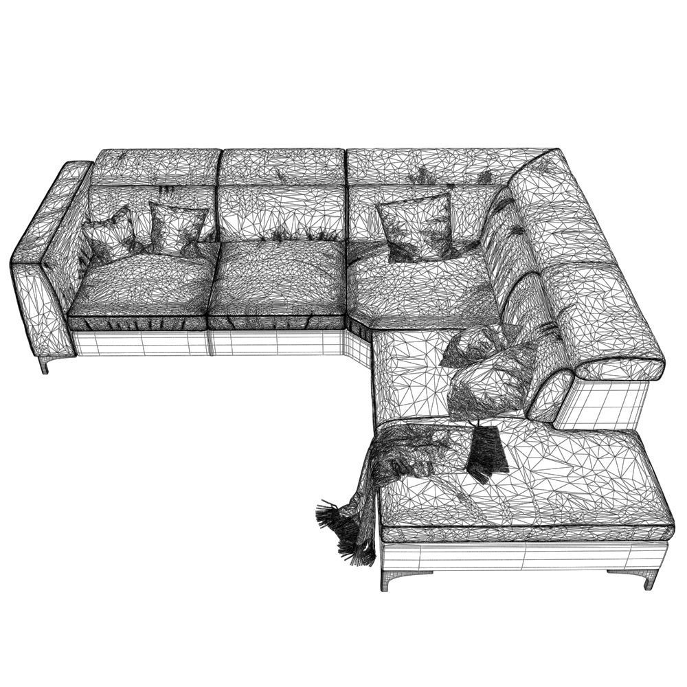 152-Sofa natuzzi Elios 2979 4 3D model_4