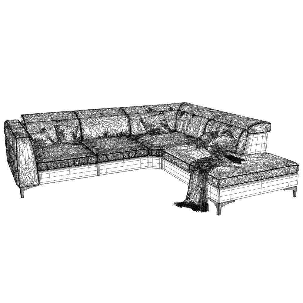 152-Sofa natuzzi Elios 2979 4 3D model_3
