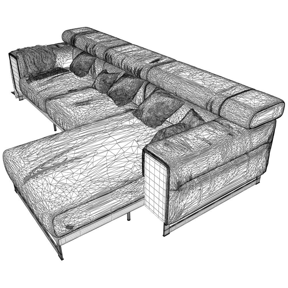 155-Sofa natuzzi Etoile 2623 3 3D model_5