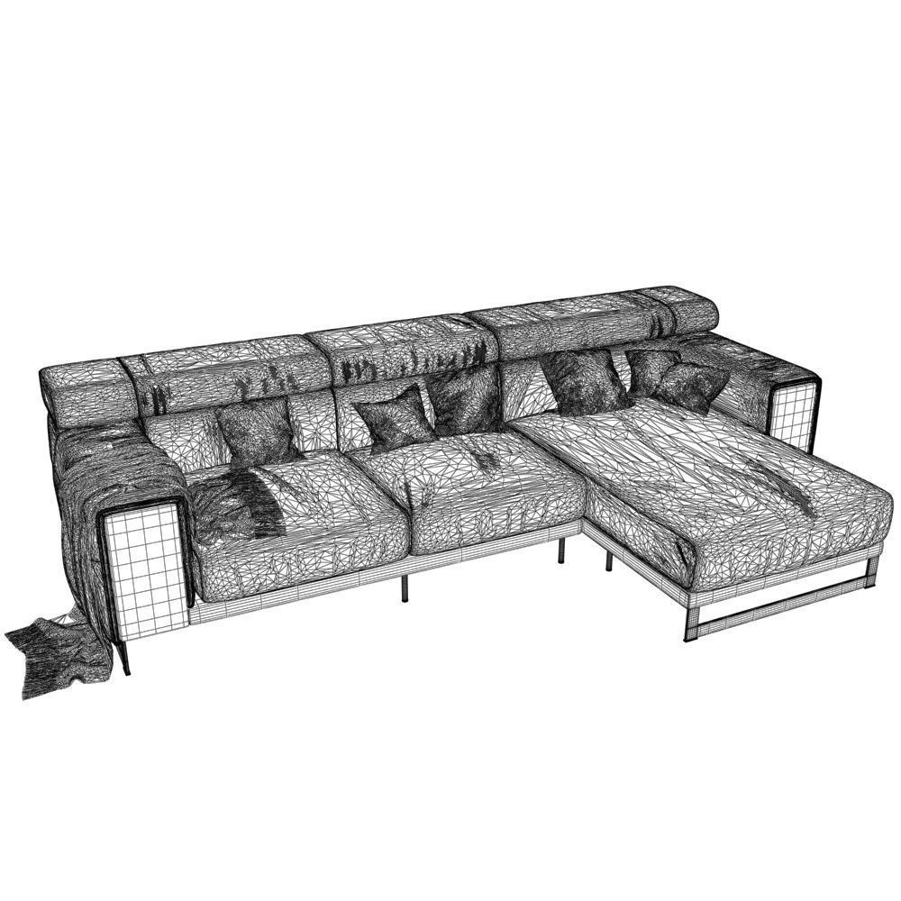 155-Sofa natuzzi Etoile 2623 3 3D model_3