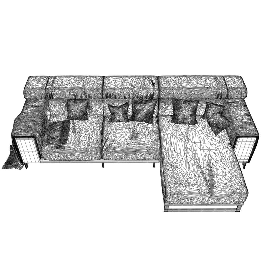 155-Sofa natuzzi Etoile 2623 3 3D model_4