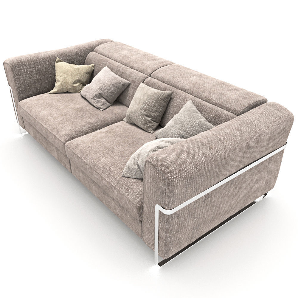 157-Sofa natuzzi fidelio 2907 1 3D model_2
